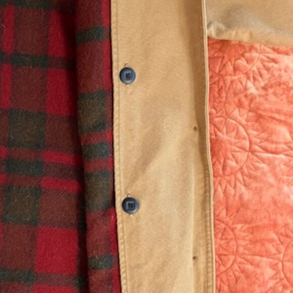 L.L. Bean Tan Jacket with Green Collar - Picture 8 of 15